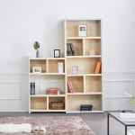 5단 하프 확장형책장 오픈책꽂이 서재 거실 인테리어책장 : 리빙하우징