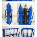 LPG  가스통 거치대 산소통 홀더 보관함 아르곤 보관대 보관 건설현장 고정거치대 : 씨이에이치몰