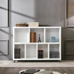 2단 7칸 바퀴형 이동책장 틈새 북케이스 인테리어 다용도 오픈낮은책장 : 리빙하우징