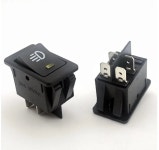 21유비즈 | 푸쉬 스위치 사각 전원 온오프 표시등 4 핀 35A 12V : EVERYPARTS