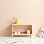 1단 1칸 삼나무 오픈형 다용도 미니책장 공부방 다리형 원목책장 : 리빙하우징