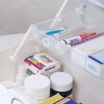 상비약통 약국구급상자 약보관함 약보관통 가정용 응급 미니 : 랄라초이스