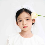 분홍공주 아동 여아 어린이 결혼식 화동 웨딩 돌잔치 연주회 베일 헤어밴드 머리띠 : 분홍공주공식온라인몰