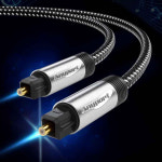 TV PC 광케이블 AUX 스테레오 스피커 케이블 (5M) 변환 젠더 단자 사운드바 : 마이위시 스토어