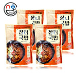 선봉식품 소고기 장터국밥 600g x 4봉 옛날 화개장터국밥 해장국 콩나물 우거지 쇠고기 : 수호미트 하남이조푸드