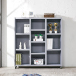 4단3열 10칸 바퀴형 이동책장 틈새 북케이스 인테리어 다용도 오픈책장 : 리빙하우징