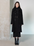 [뮤즈바이로즈] NYCH CLASP MOHAIR BLEND COAT (BLACK) : 뮤즈바이로즈