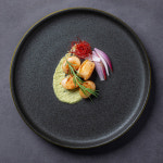 SELBY 매트블랙 골드라인 엣지 원형 스테이크 접시 25cm : 조이잡화점