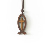 물고기 십자가 목걸이 cross necklace : 참사랑기독교백화점