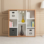 3단3열 8칸 거실 아이방 선반 수납 오픈형 다용도 낮은책장 : 리빙하우징