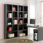 전면 책장 다용도 선반 수납장 아이방 서재 오픈형 책장 800 : 리빙하우징