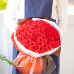 장미꽃 100송이 생화 꽃다발 프로포즈 선물 자나 당일꽃다발 꽃배송 꽃배달 : 플라워뷰