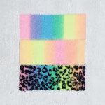 동대문 종합 시장 원단 겨울 페이크퍼 무지개 플리스 SD 레인보우 : 위드온숍