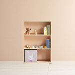3단 3칸 고무나무 오픈형 다용도 미니책장 북케이스 낮은 원목책장 : 리빙하우징