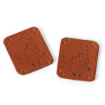 가죽라벨 / 의류 부자재 핸드메이드 가방 포인트 의류 소품 수선 장식 미니 : 펠트친구