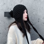 여성겨울모자 부드러운 캐주얼 따뜻한 벙거지 방한모 산책 : 무브툴