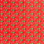 크리스마스 종이 포장지 홀리트리 레드 50x70cm 10장 : 톺TOP