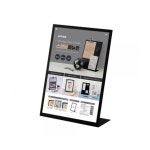 스탠딩메뉴판A4 L자 검정 230x90x310 A1315 : 아름드리나무