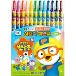 지구화학 뽀로로 샤프식 색연필 12색 돌려쓰는 색연필 선명한 색상 부드러운 필기감 : 지오피스1005