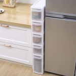 주방 틈새 서랍장 수납장 좁은 슬림 냉장고옆 수납 : 투더풀