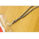 명찰목걸이줄 한쪽 회색 440 A0857 이름표 행사 : 아름드리나무