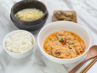 산촌마을 15년 전통방식 국산 콩비지 파주대두콩 청국장찌개 청국장된장 저염 순두부 : 서기본가