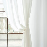 홈앤창 비침없고 이음선없는 도톰 아일렛형 쉬폰커튼 2장/차르르한 호텔식 커튼 : 홈앤창