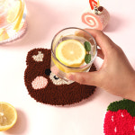 펀치니들 세트 DIY 티코스터 컵받침 만들 키트 취미 : 프레사몰