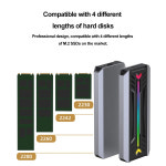 2 NGFF NVMe SSD 인클로저 USB 3.1 C 타입 외장 케이스 M2 하드 드라이브 슬라이딩 커버 HD 스토리지 박스 하우징 PC 노 : 천명상회