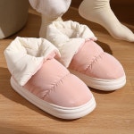 여성패딩부츠 방한 털신  겨울 여성 뽀글이 양털 후리스 플랫 두꺼운 코튼 경량 패딩부츠 플랫폼 청키 하이탑 스트리트 걸 클라우드 앵클 부츠... 