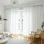 홈앤창 비침없고 이음선없는 도톰 차르르 나비주름 쉬폰커튼 2장/호텔식 거실커텐 : 홈앤창