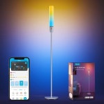 Govee 고비 LED 라이트 RGBIC 플로어 램프 WiFi 앱 제어 기능이 있는 코너 DIY 모드가 스마트 64개 이상의 장면 음악 동기화 침실 거실용... 
