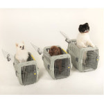 강아지 고양이 켄넬 이동장 이중잠금장치 정전기방지 (7kg이하) S : 펫아지트