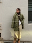 23F/W 누빔 떡볶이 패딩 3color 깔깔이 양털 패딩 : 모드니엘
