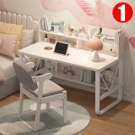 의자 학습 책상 테이블 책꽂이 새학기 세트 선반형 공부방 철제 조립식 컴퓨터 : HILLZO-LYU