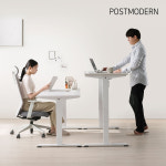 포스트모던 스테이션 높이조절 전동 컴퓨터책상 스탠딩 모션데스크 1200x600 : 포스트모던가구
