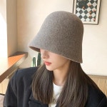 리얼바운스 겨울 여성 벙거지 모자 클로슈 버킷햇 : 리얼바운스