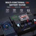 블루투스 카팩 ANCEL BM200 12V 자동차 배터리 테스터 무선 4.2 모니터 LED 디스플레이 SOH SOC 분석기 자동 도구 : 아이언아이언