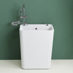 대걸레 세척통 개수대 대형 세라믹 강화 된 풀 발코니 욕실 바닥 분지 가정용 수영장 물마 : 원소셜네트워크