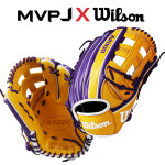 MVPJ X 윌슨 A2000 1799 외야글러브(옐로우/퍼플) WTA20KR23MVPJ3 : MVPJ 글러브 작업실