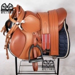 승마안장 영국식 두꺼운 마구 쿠션 패드 스트랩 세트 : 우리만물