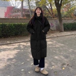 롱패딩 겨울 여성 따뜻한 폭신하고 부드러운 아우터 : 이와이커머스