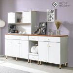 모드모먼트 전자렌지 수납장 밥통 밥솥거치대 선반 다이 렌지대 에어프라이어 : 가구미남