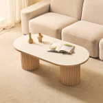 제이픽스 쉬크 템바보드 소파 거실 테이블 1200 A타입 화이트 네츄럴 : 제이픽스 홈퍼니싱