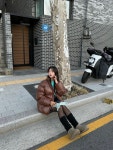 1+1 남녀공용 유광패딩 글로시 숏패딩 6color : 더남디