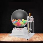 로또기계 번호 뽑기 추첨기 게임기 무작위 복불복 행사용 행운 숫자 룰렛 공 캡슐 : 포비마켓