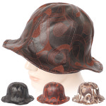 모자 인조가죽 벙거지 방한모자 겨울모자 패션 국내제작 H1542 : 휴키