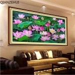 보석십자수 비즈 자수 세트 바느질 해바라기 거실 키트 프린트 크로스 diy 없음 : 엘케이S