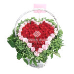 꽃바구니 아모르 하트 로즈 생일 기념일 어버이날 결혼 웨딩 출산 : 예솔플라워