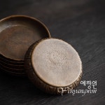 [다도용품 다기받침] 예향원 핸드메이드 빈티지 화문 순동 찻잔받침 E-9873 : 예향원